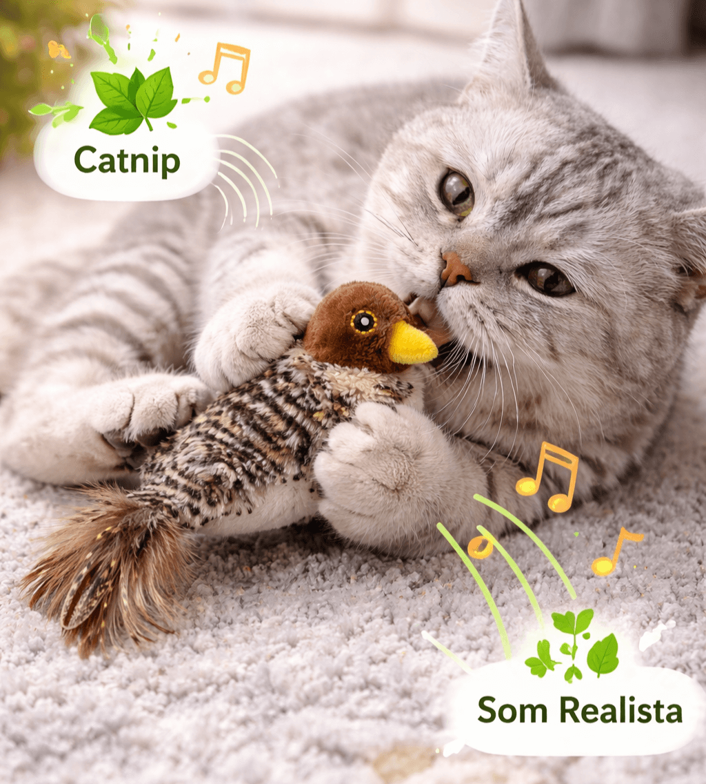 Gato relaxando após brincar